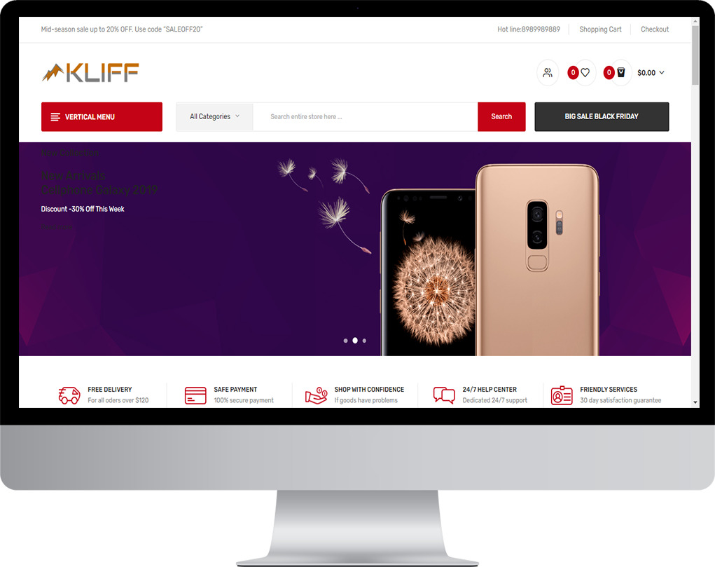 Multi collection Online Store